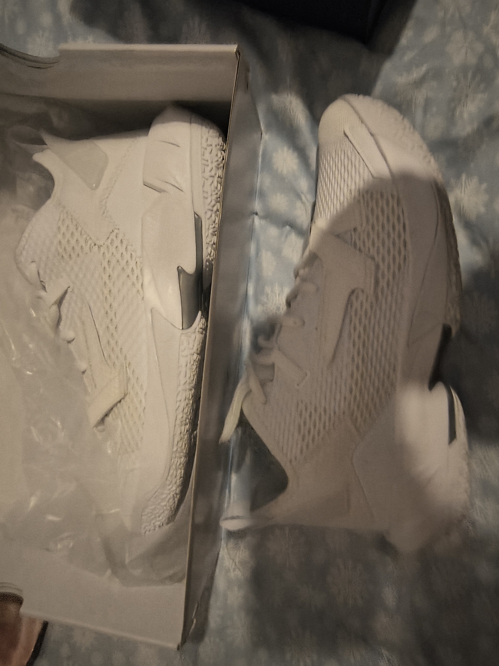 All-White Mesh Athletic Sneakers